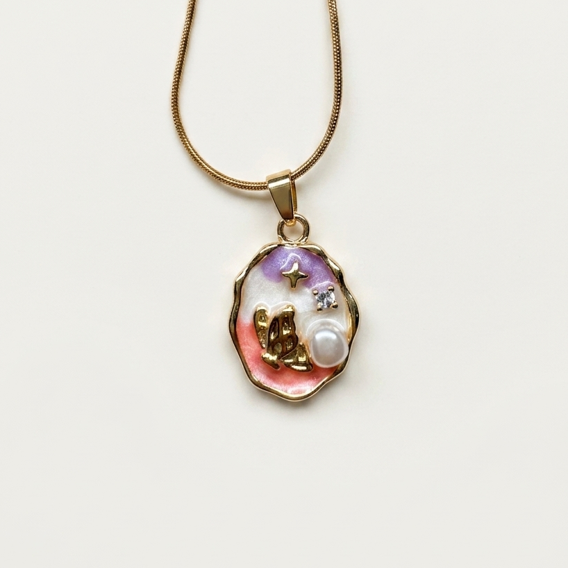 Whale Tail Pendant Necklace
