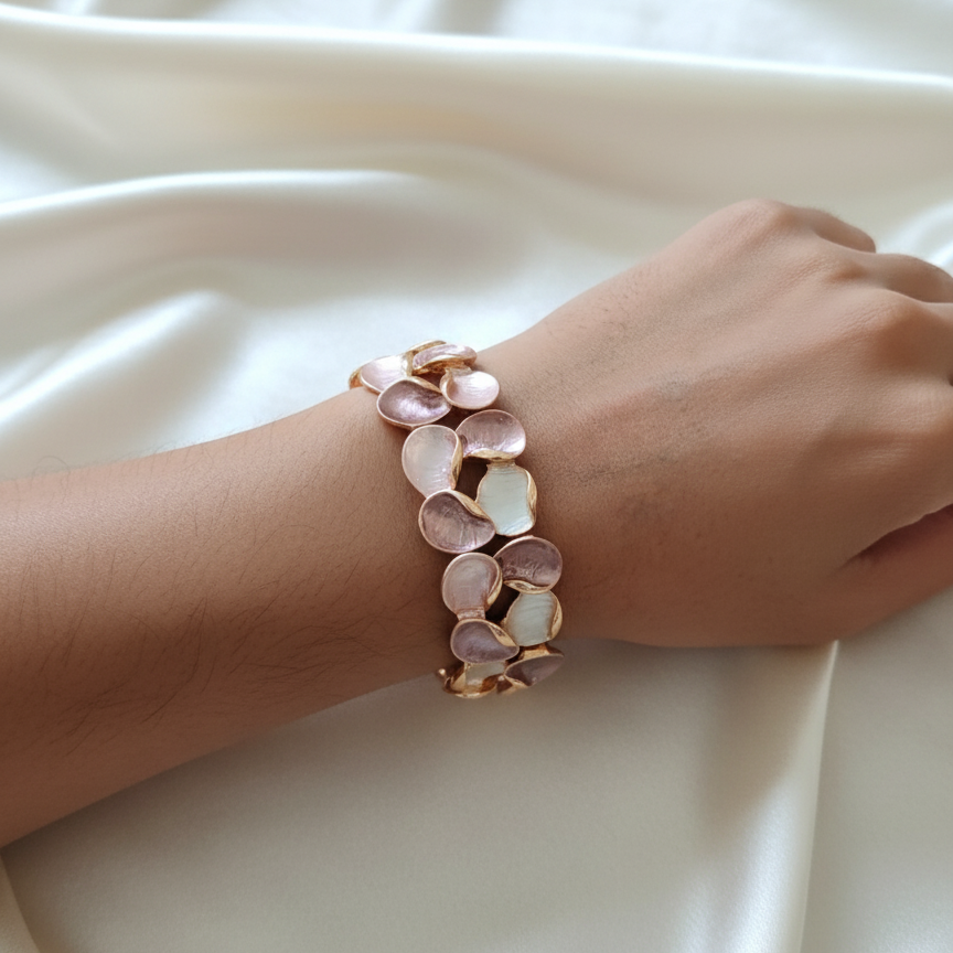 Divine Flow Enamel Bracelet