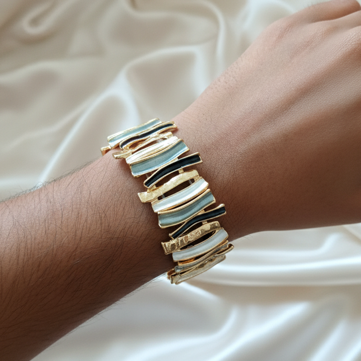 Divine Flow Enamel Bracelet