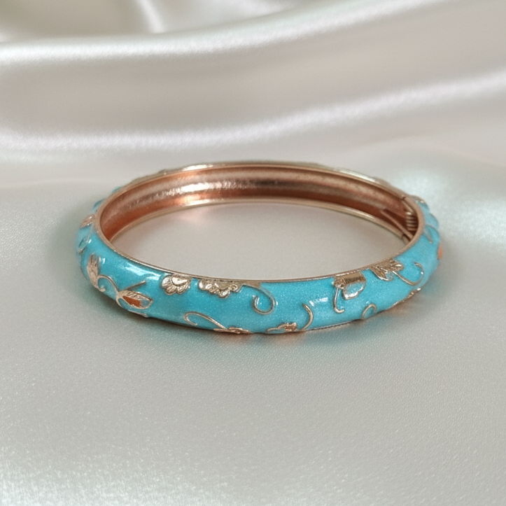 Thin Openable Enamel Bangle