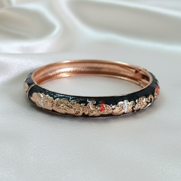 Thin Openable Enamel Bangle