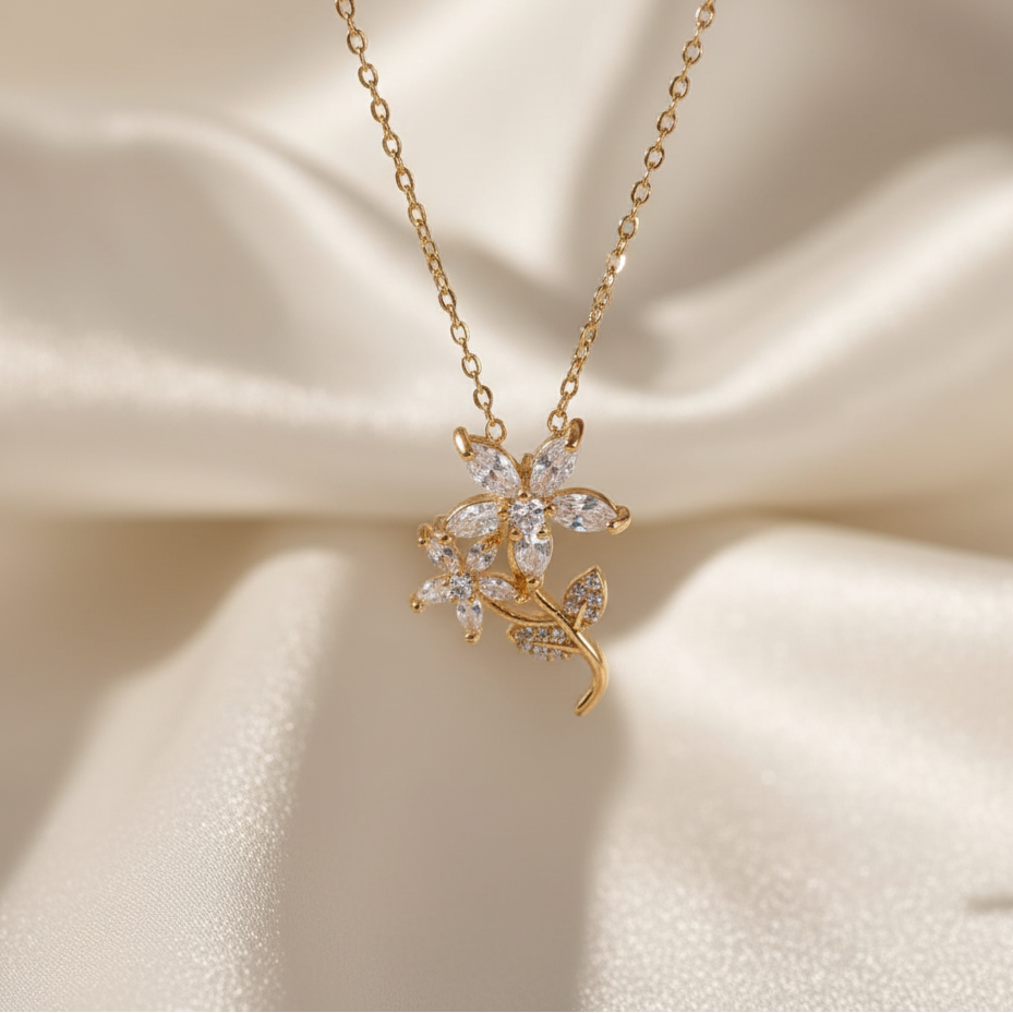 Floral Pendant Necklace