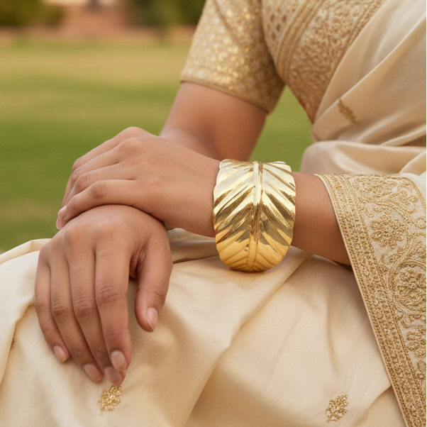 Auraleaf Cuff Bracelet