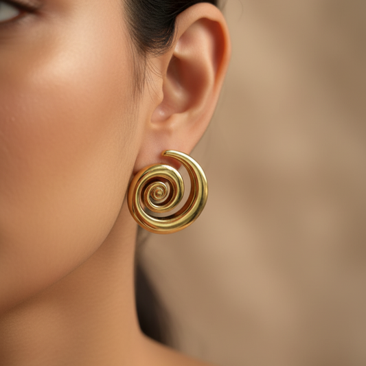 Spiral Stud Earring
