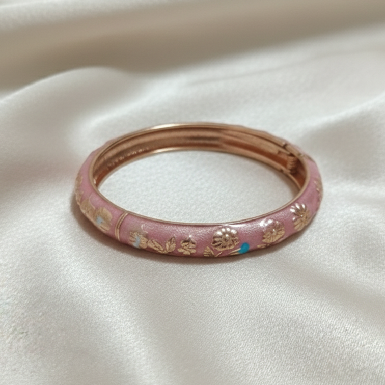 Thin Openable Enamel Bangle