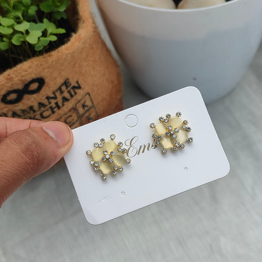 Square Stud Earrings