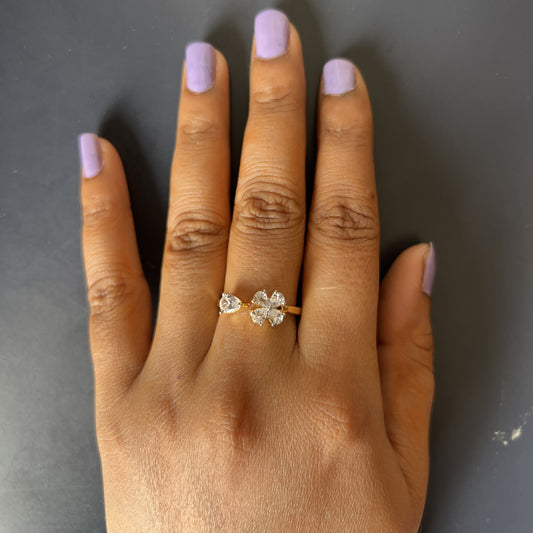Gold Clover Ring
