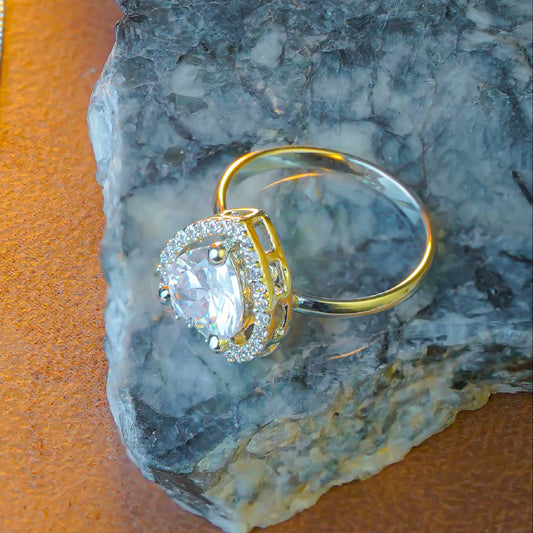 Heart Shape American Diamond Ring