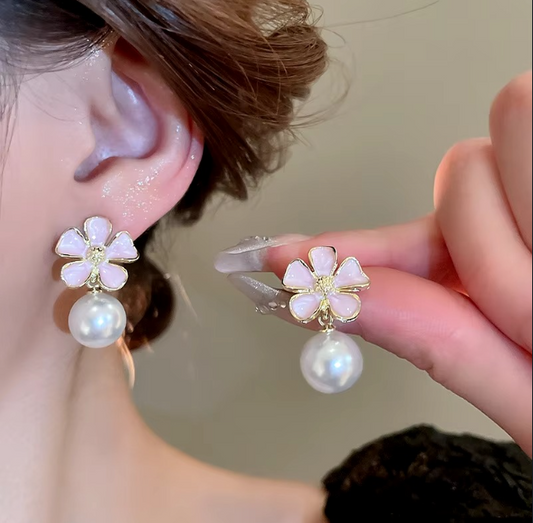 Flower Bow Earring