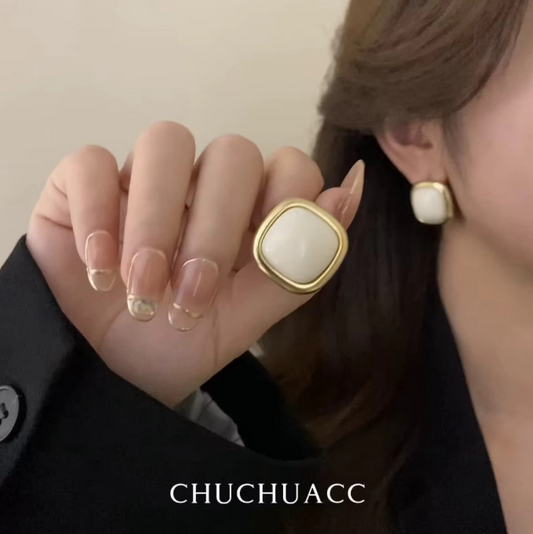 Square Stone Earring