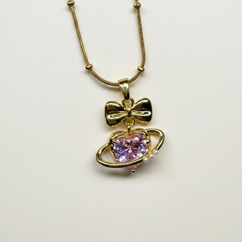 Moon Star Pendant Necklace
