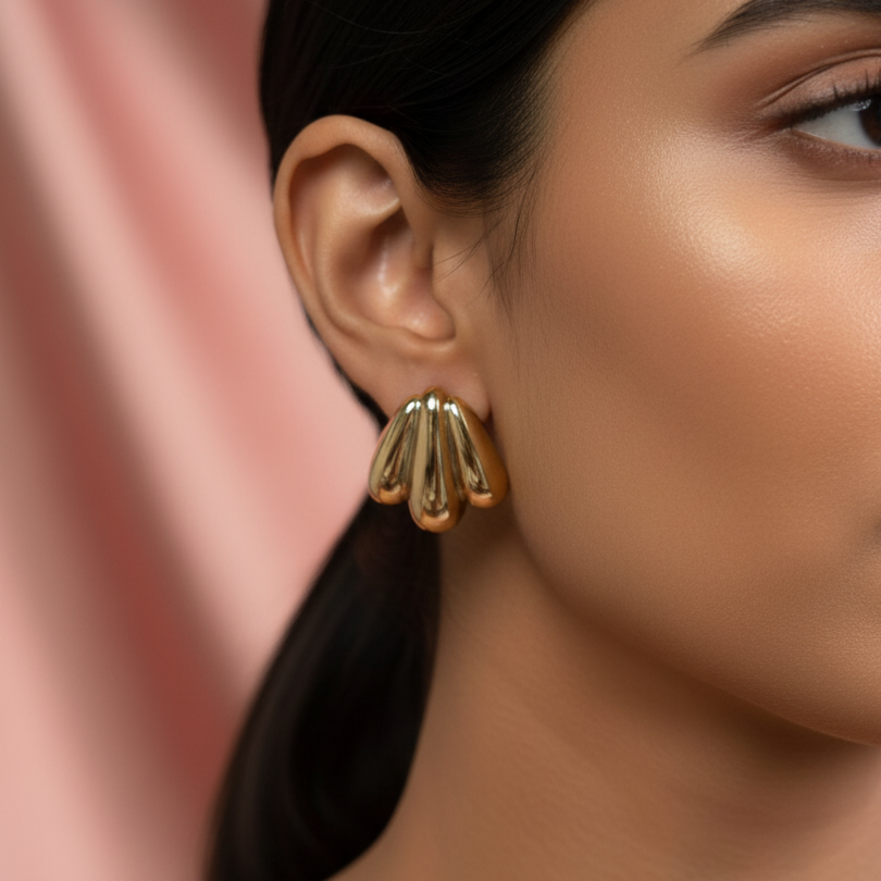 Puff Shape Earring