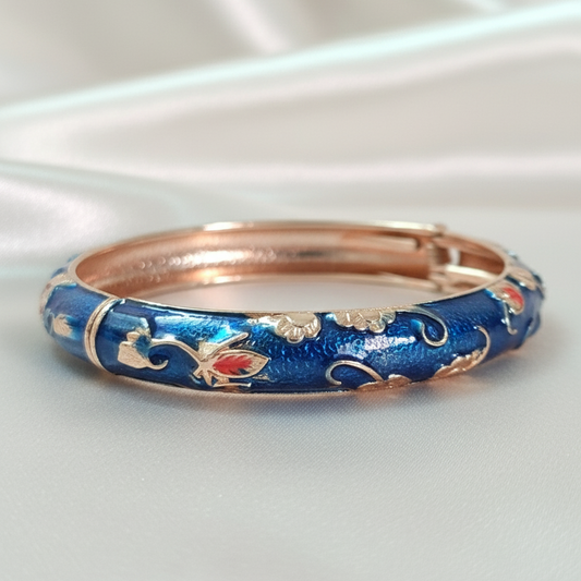 Thin Openable Enamel Bangle