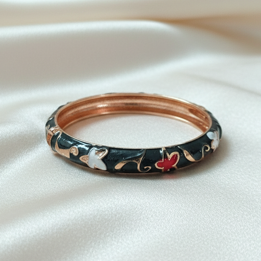 Thin Openable Enamel Bangle