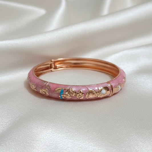 Thin Openable Enamel Bangle