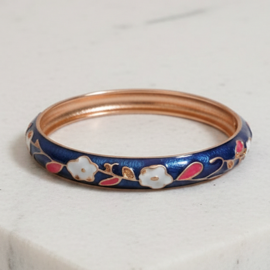 Thin Openable Enamel Bangle