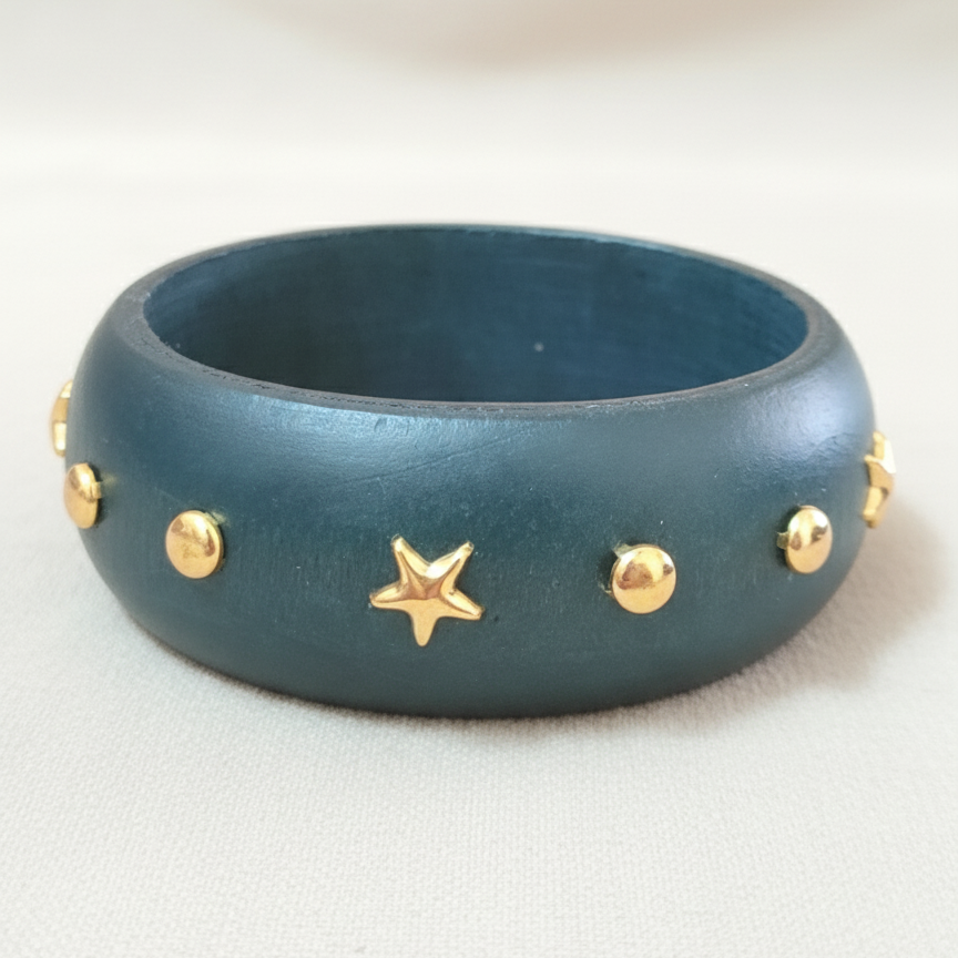 Wooden Chunky Broad Kada