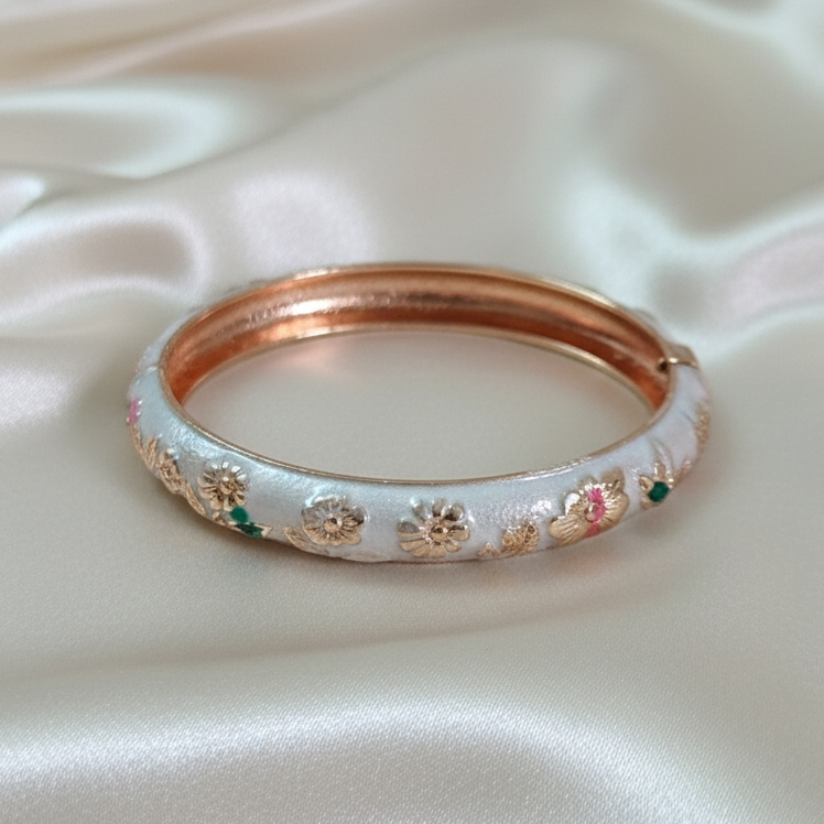 Thin Openable Enamel Bangle