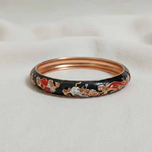 Thin Openable Enamel Bangle
