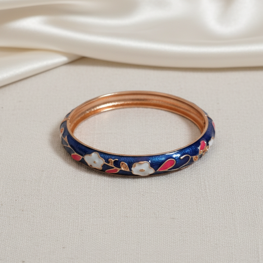 Thin Openable Enamel Bangle