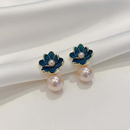 Luxurious Crystal Flower Earring