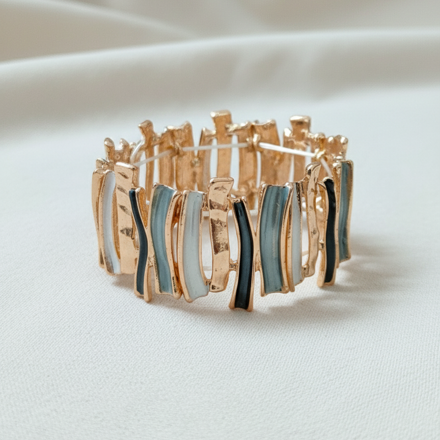 Divine Flow Enamel Bracelet