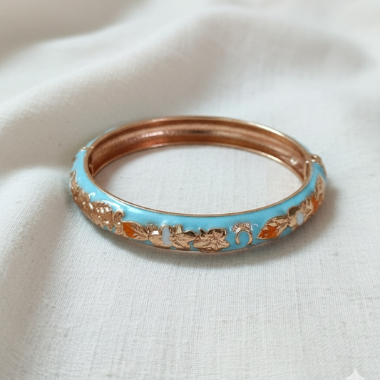 Thin Openable Enamel Bangle