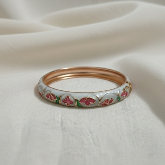 Thin Openable Enamel Bangle