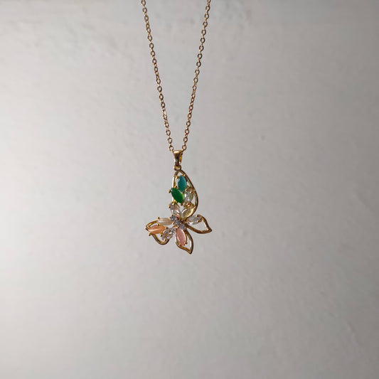Butterfly Bloom Anti Tarnish Necklace