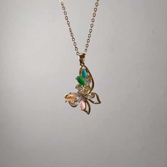 Butterfly Bloom Anti Tarnish Necklace