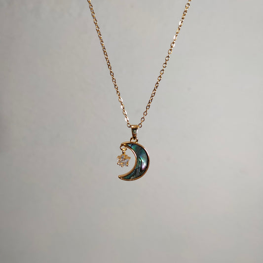 Moon Star Pendant Necklace
