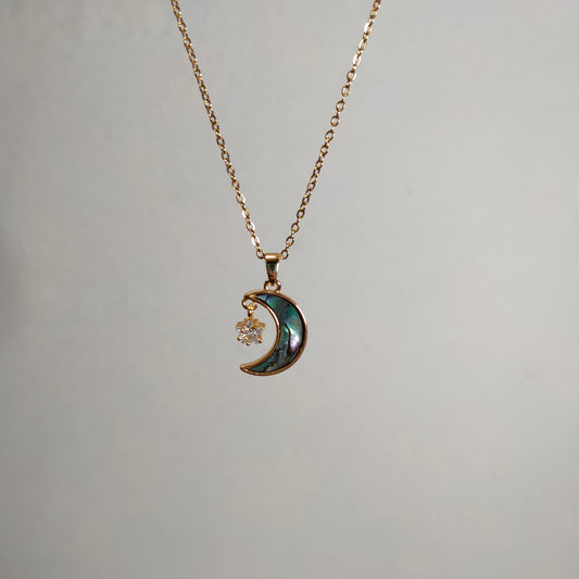 Moon Star Pendant Necklace