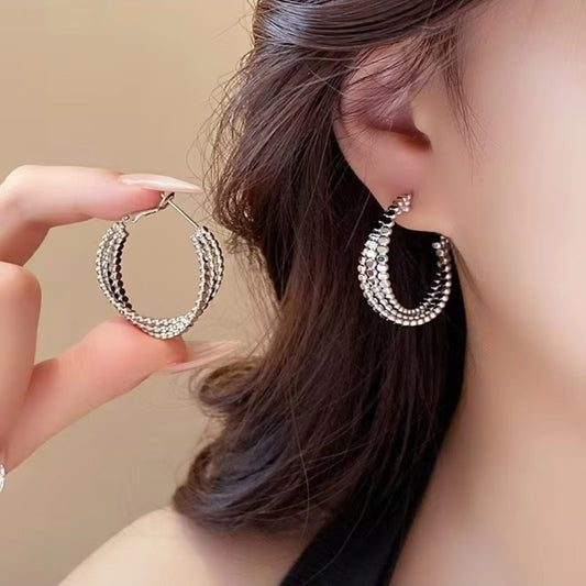 Silver Hoop Earrings