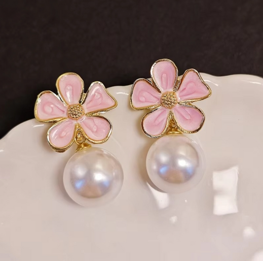 Flower Bow Earring