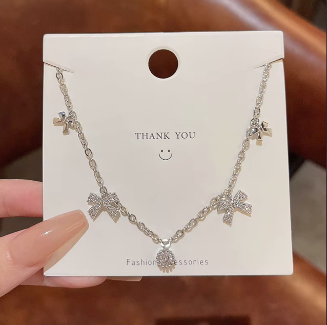 Bow Charms Necklace