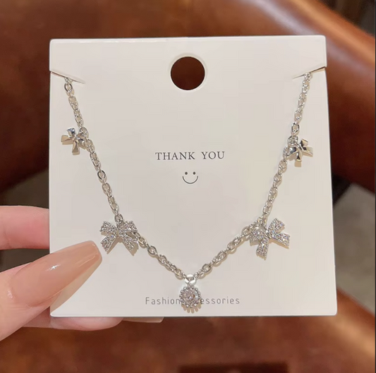Bow Charms Necklace